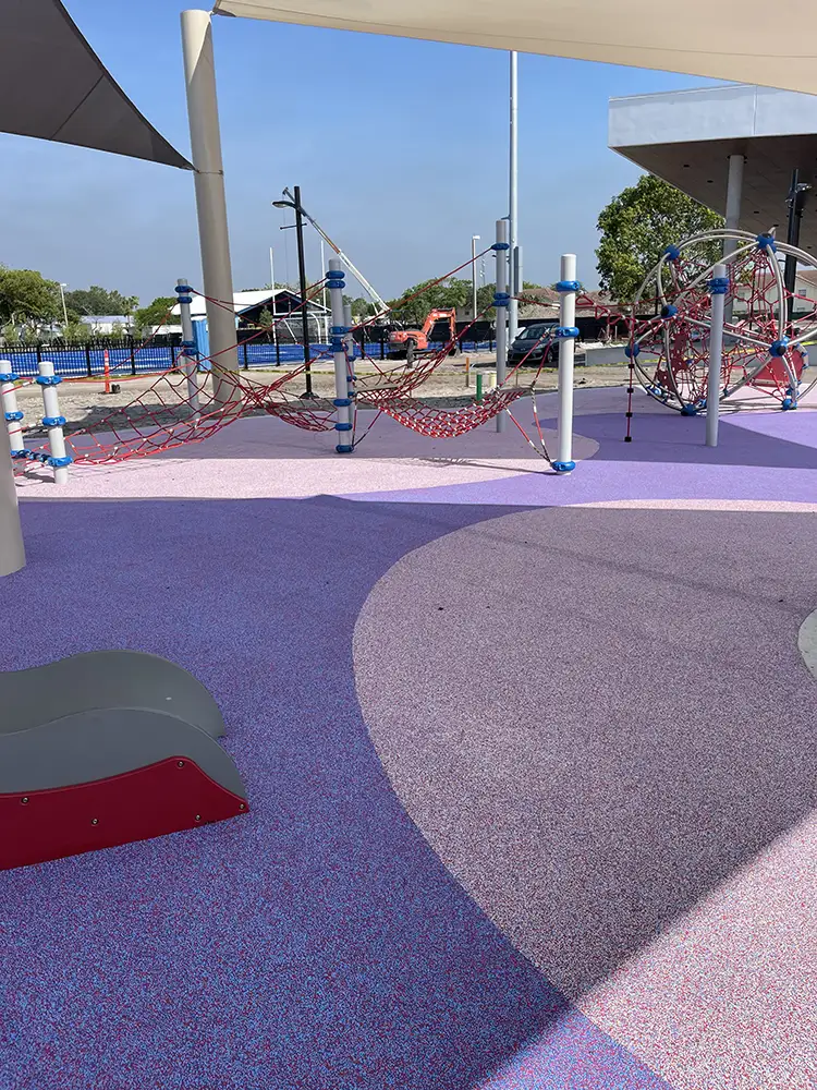 Commercial playground pebbleflex