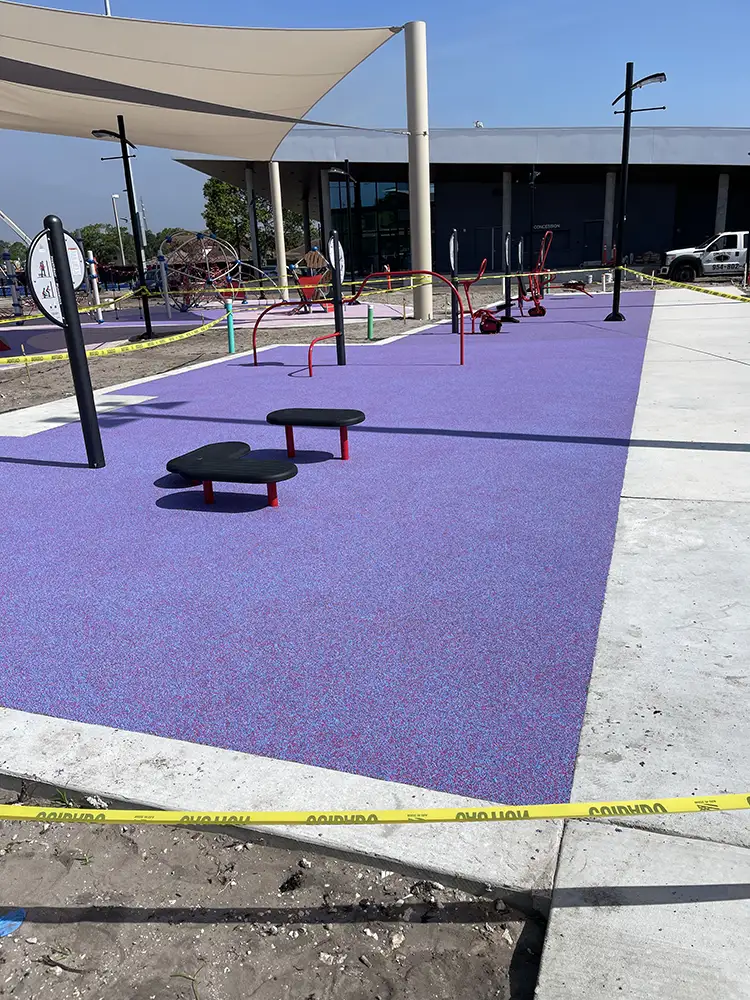 Commercial playground pebbleflex