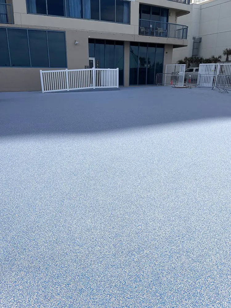 Commercial resurfacing pebbleflex