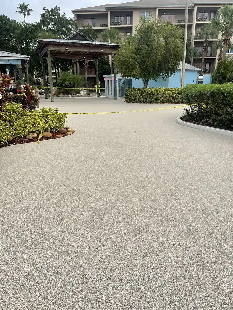 Commercial pooldeck pebbleflex