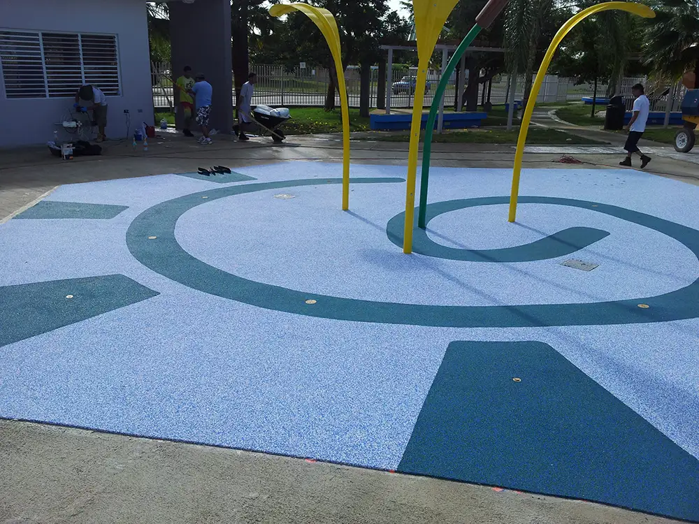 Commercial splash pad aquaflex