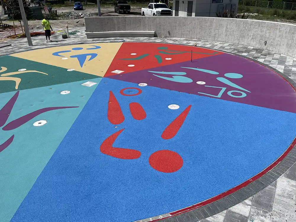 Commercial splash pad aquaflex