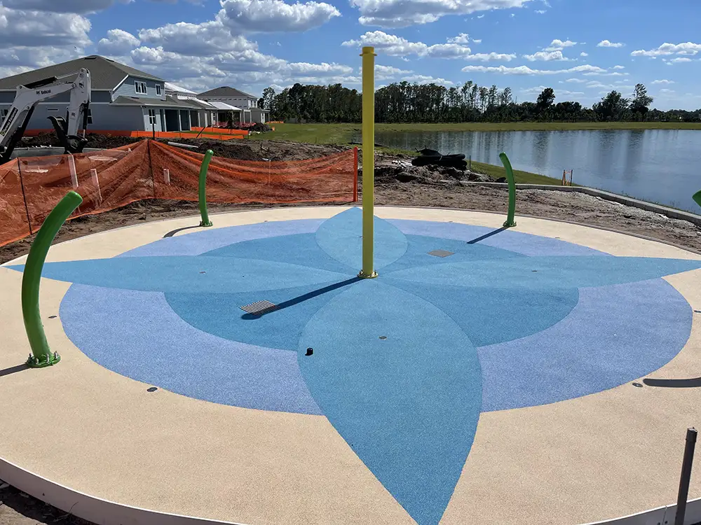 Commercial splashpad aquaflex