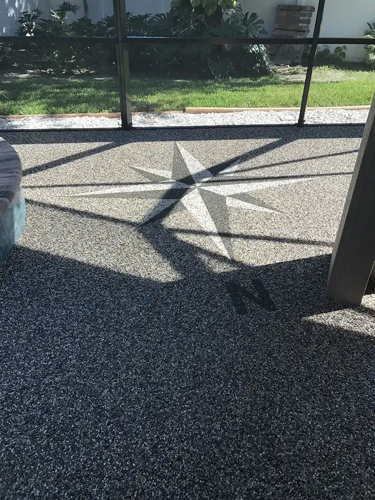 Residential epoxystone pooldeck