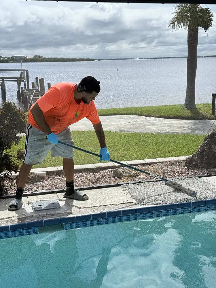 Raking TPV rubber Naples residential